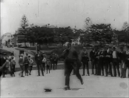 Humorous Rollerskater