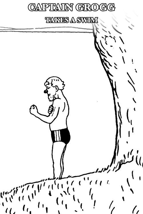 Captain Grogg takes a swim