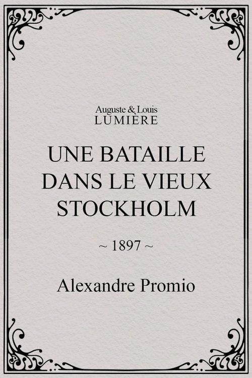 Une bataille dans le vieux Stockholm