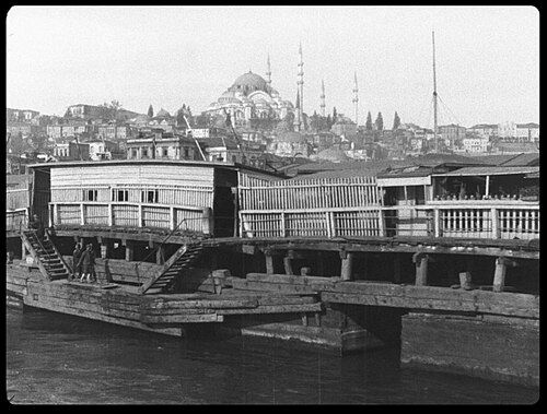 Constantinople, panorama des rives du Bosphore
