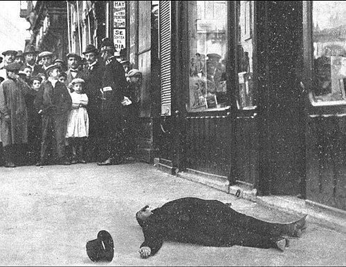 Assassination and burial of José Canalejas